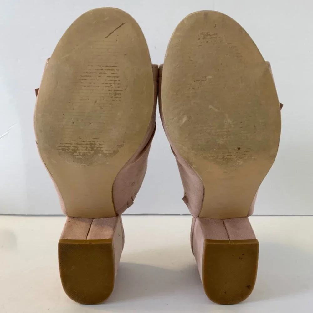 JustFab Blush Pink Minna Heeled Mule